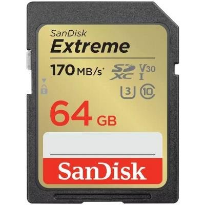 Sandisk SDXC Extreme 64GB...