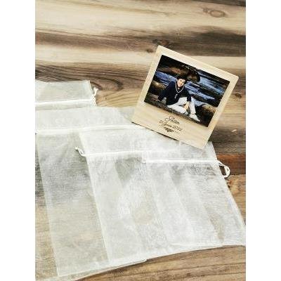 Bolsa de Organza Blanca...